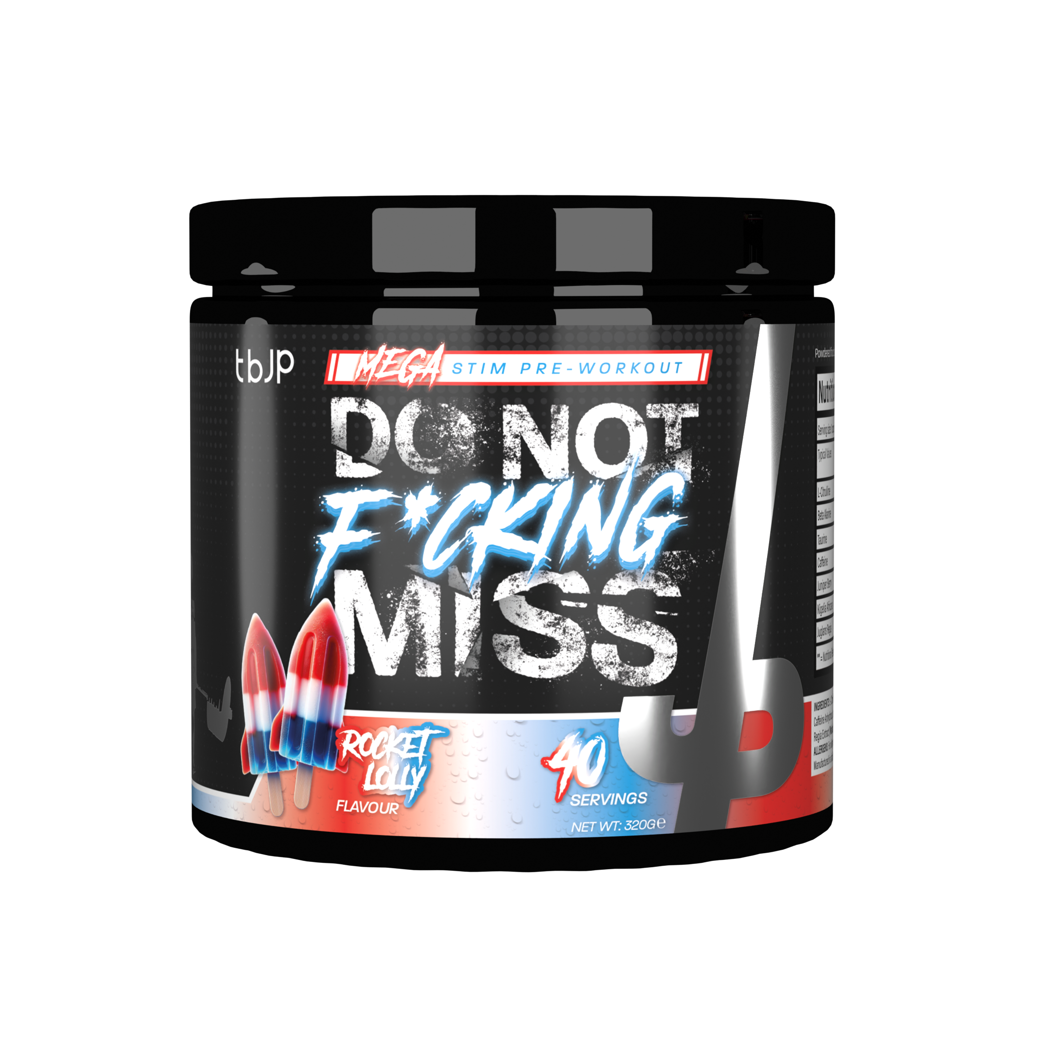 Trained By JP DNFM High Stim Pre Workout Rocket Lolly