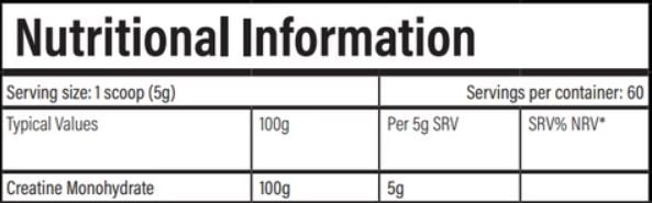 Trained By JP Creatine 1kg