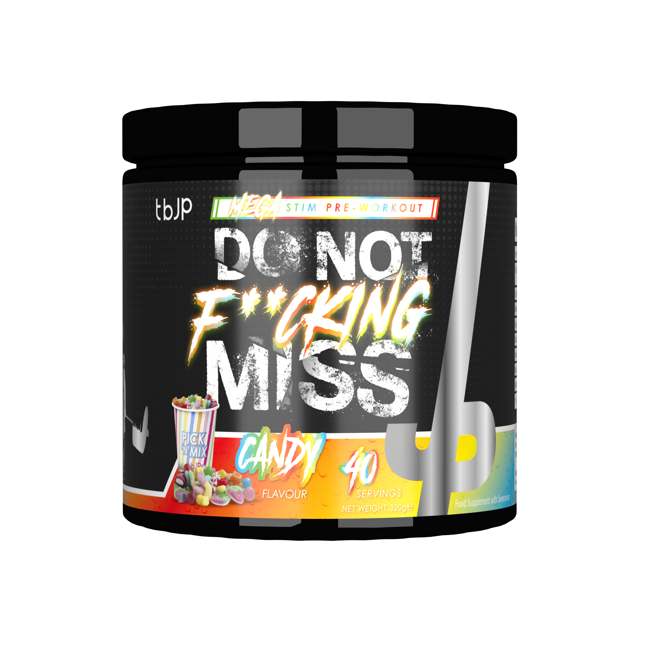 Trained By JP DNFM High Stim Pre Workout Candy
